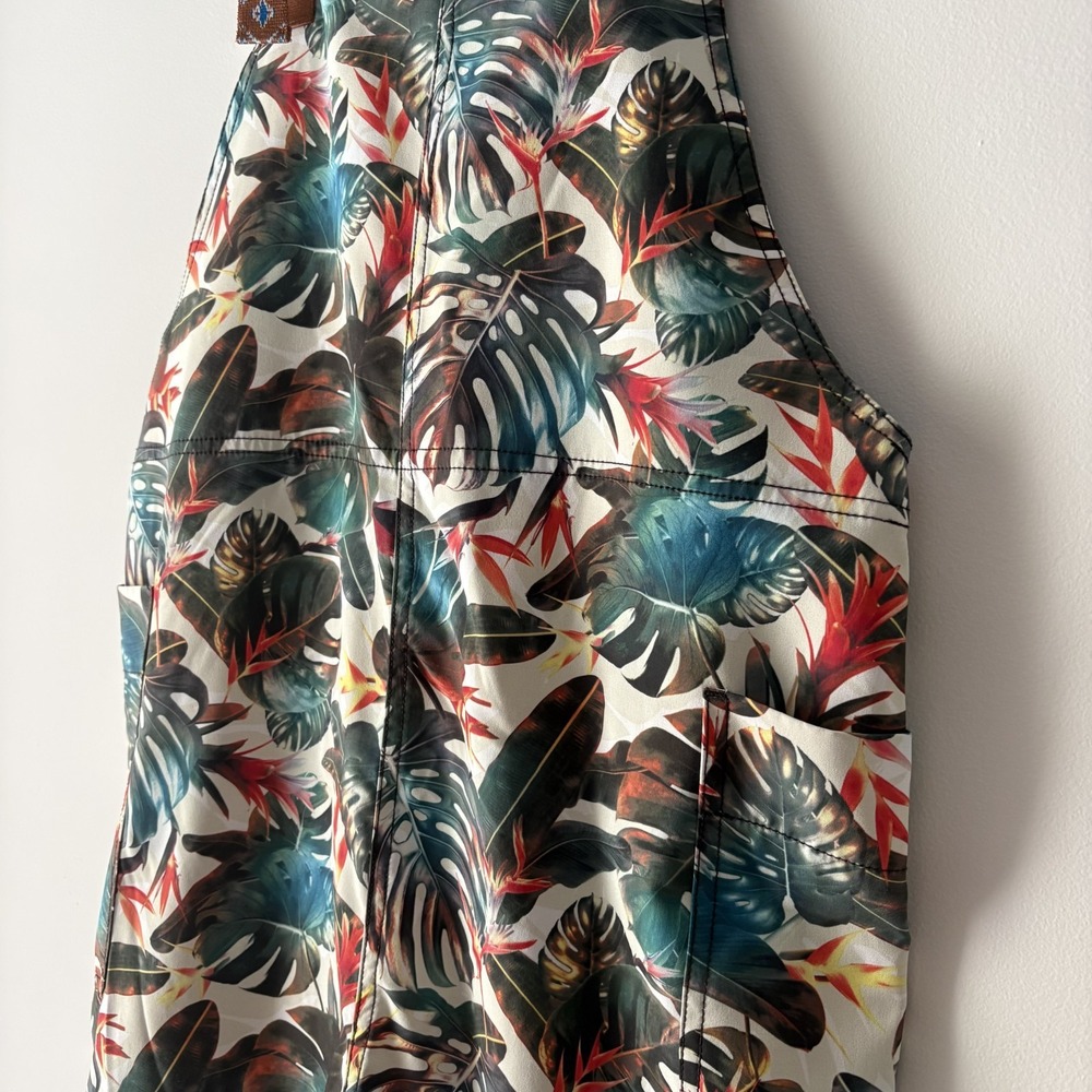 KAVU San Blas Overalls Island Canopy Size S Relaxed Fit Quick Dry Tropical Leaf - Picture 6 of 12